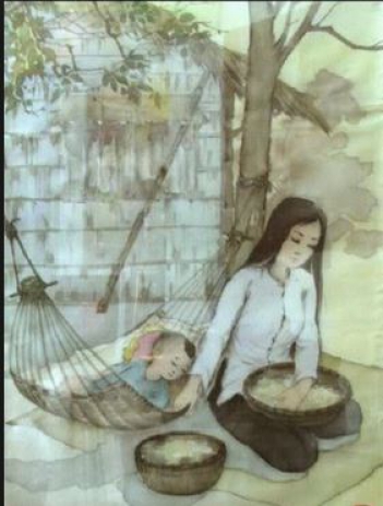 Miêu tả hình ảnh người mẹ qua đoạn thơ
