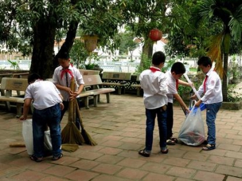 Bài văn hay tả lại buổi lao động tại trường học