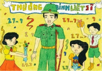 Bài văn hay kể một việc làm thể hiện lòng biết ơn các thương binh, liệt sĩ