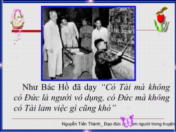 Bài văn hay nói về lời dạy của bác Hồ về đức tính và tài năng