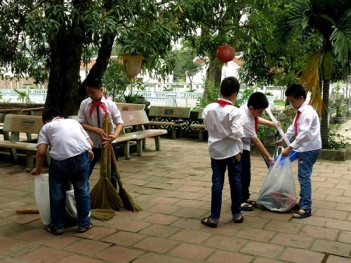 Bài văn kể lại buổi lao động tâp thể cực hay