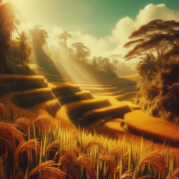 Bài văn tả cánh đồng lúa chín quê em ngắn gọn súc tích