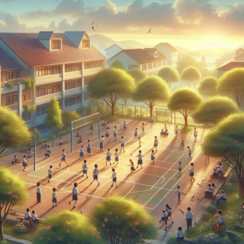 Bài văn tả quang cảnh trường em vào buổi sáng mùa hè rất đẹp